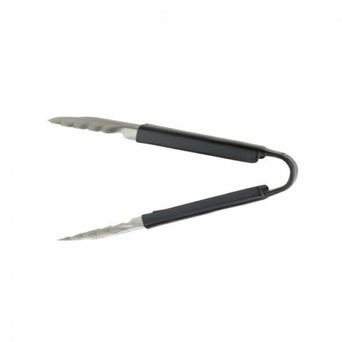 Libertyware T10P-BK 9" Stainless Steel Tongs with Black Plastic Coated Handle