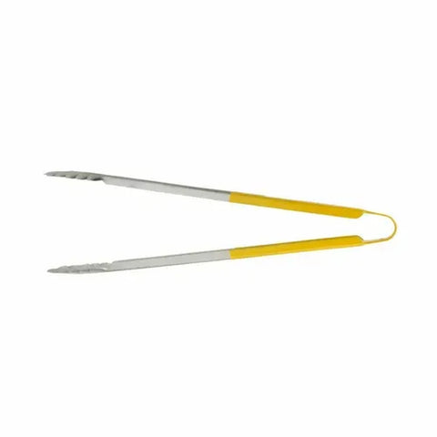 Libertyware T16P-YL 16" Yellow Handle Stainless Steel Tongs