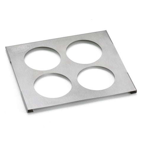 Tablecraft Products T4 Squeeze Bottle Template, 4-Hole Stainless Steel Insert
