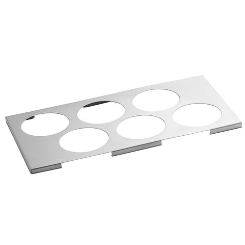 TableCraft Products T6 Stainless Steel 6-Hole Squeeze Bottle Template