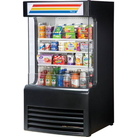 True Manufacturing TAC-14GS-LD 30" Vertical Air Curtain Merchandiser Refrigerator with Glass Sides
