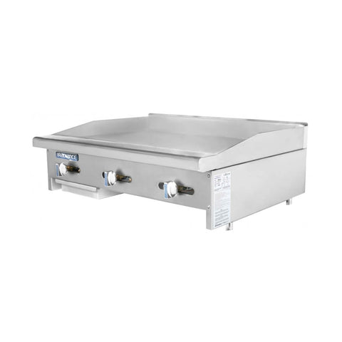 Turbo Air TAMG-36 Radiance 36 in Countertop Gas Griddle, Manual Controls, 66,000 BTU