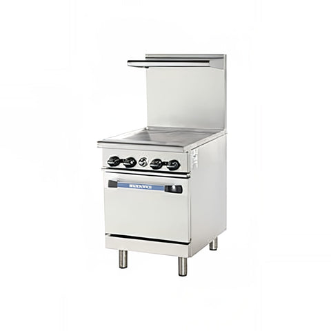Turbo Air TAR-24G-LP Radiance 24 in Gas Range with Full Griddle and Standard Oven (LP)