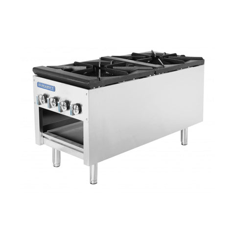 Turbo Air TASP-18-D Radiance 2-Burner Stock Pot Range, 158,000 BTU