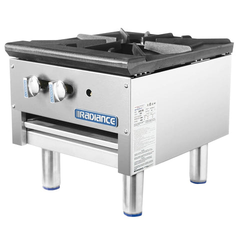 Turbo Air TASP-18S Radiance 1 Burner Stock Pot Range, 79,000 BTU, 18 in W