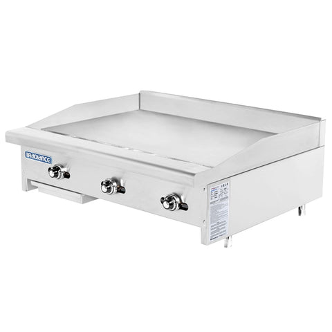 Turbo Air TATG-36 Radiance 36 in Countertop Gas Griddle (Thermostat Controls)