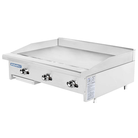 Turbo Air TATG-36 Radiance 36 in Countertop Gas Griddle (Thermostat Controls)