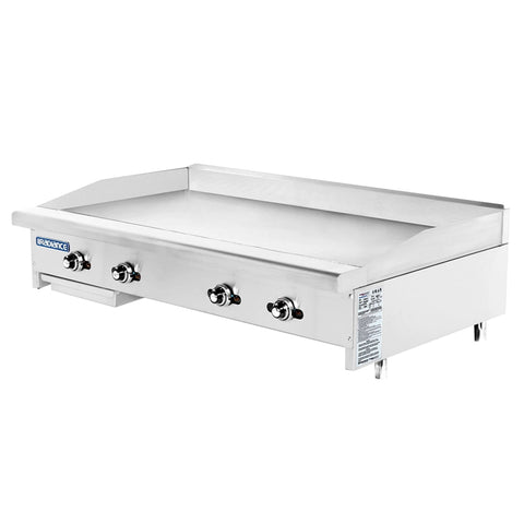 Turbo Air TATG-48 Radiance 48 Inch Countertop Gas Griddle with Thermostatic Controls