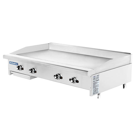 Turbo Air TATG-48 Radiance 48 Inch Countertop Gas Griddle with Thermostatic Controls