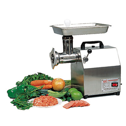 Thunderbird Food Machinery TB-12GS Electric Bench Meat Grinder, #12 Hub, 1 HP, Stainless Steel