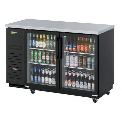 Turbo Air TBB-2SG-N Two-Section Back Bar Cooler with Glass Doors