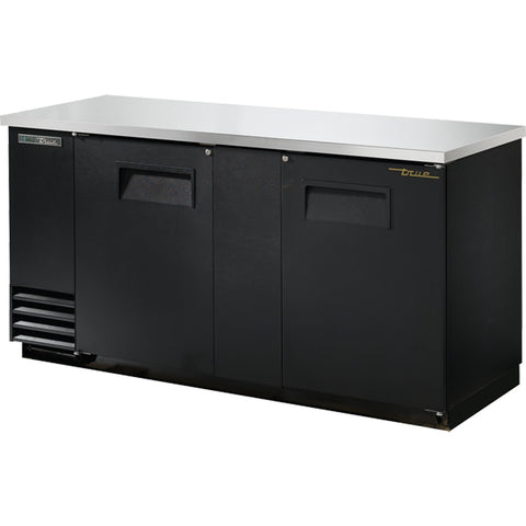 True Manufacturing TBB-3-HC 70" 2-Section Solid-Door Back Bar Cooler