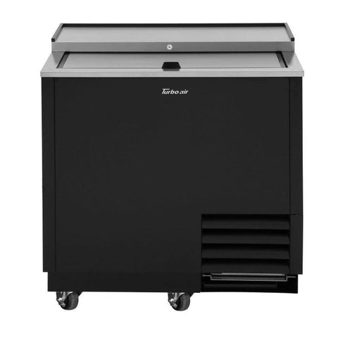 Turbo Air TBC-36SB-GF-N Super Deluxe Glass Chiller and Froster, 36-3/4 in. Wide, Black Vinyl