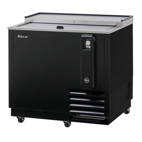 Turbo Air TBC-36SB-N6 36 3/4" Super Deluxe Black Bottle Cooler, 8.5 cu. ft.