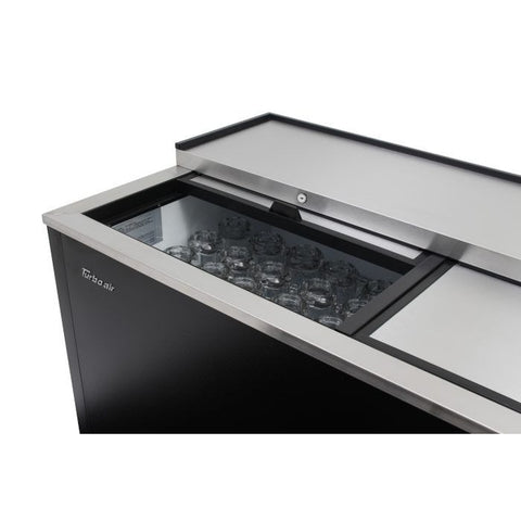 Turbo Air TBC-50SB-GF-N 50" Super Deluxe Glass and Mug Froster, Black, 2-Section