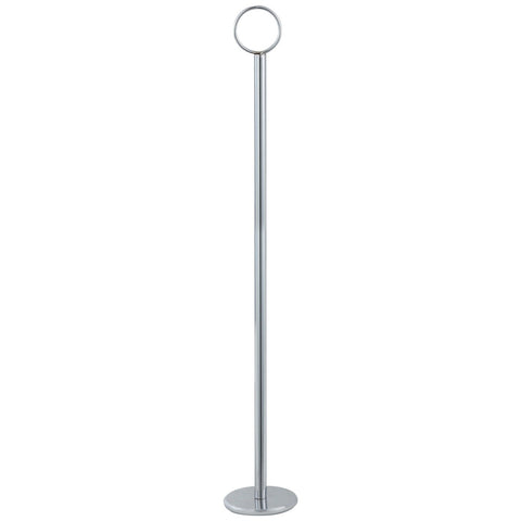 Winco TBH-15 15" Chrome-Plated Table Number Card Holder Stand