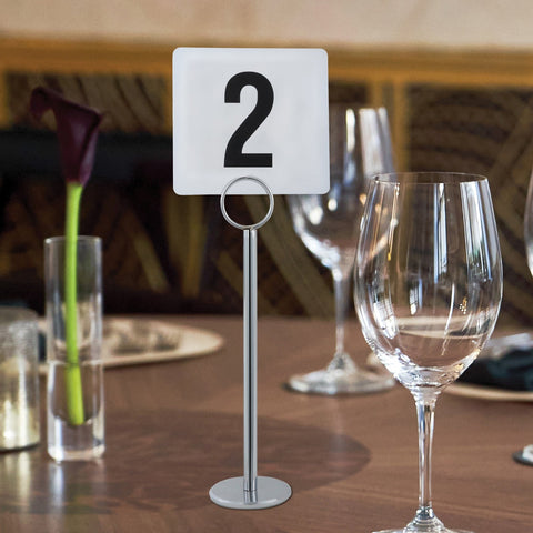 Winco TBN-25 Plastic Table Numbers Set 1-25, 4" x 3-3/4"