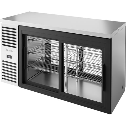 True Manufacturing TBR60-PTSZ1-L-S-11-11-1 60" Pass-Thru Single Zone Back Bar Refrigerator