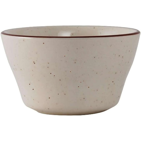 Tuxton China TBS-004 Bahamas 8 oz. Brown Speckle China Bouillon