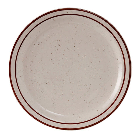 Tuxton China TBS-007 7-1/4" Round Bahamas Narrow Rim Ceramic Plate
