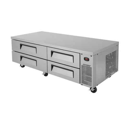 Turbo Air TCBE-72SDR-N 72" Four Drawer Refrigerated Chef Base