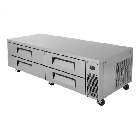Turbo Air TCBE-82SDR-N 84" Four-Drawer Refrigerated Chef Base