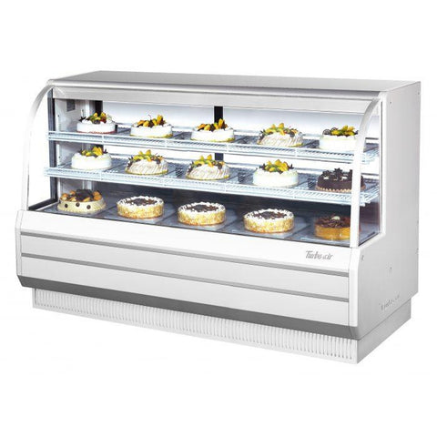 Turbo Air TCGB-72-W(B)-N Curved Glass Refrigerated Bakery Display Case