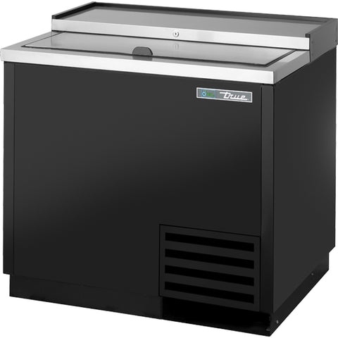 True TD-36-12-HC 36" Solid Slide Lid Deep Well Horizontal Bottle Cooler with Hydrocarbon Refrigerant