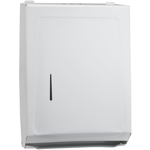 Winco TD-600 Multi-Fold Paper Towel Metal Dispenser, White