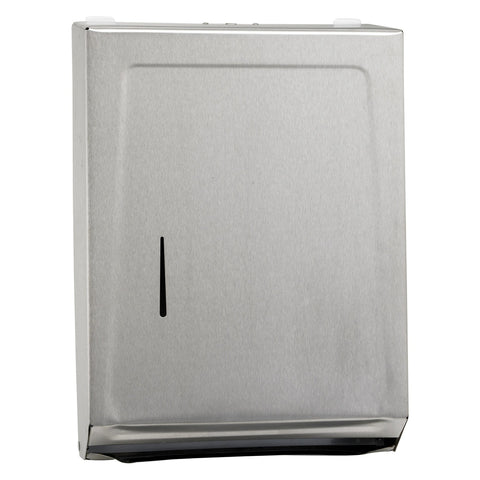 WINCO TD-700 Multi-Fold Paper Towel Metal Dispenser, Stainless Steel