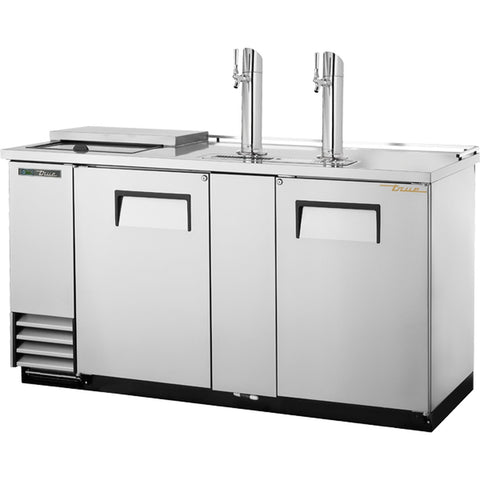 True Mfg. TDD-3CT-S-HC Stainless Steel Club Top Direct Draw Beer Dispenser with Hydrocarbon Refrigerant