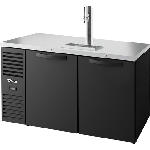 True Mfg. Premier Bar TDR60-RISZ1-L-B-SS-1 Two-Section 60" Refrigerated Draft Bar Cooler