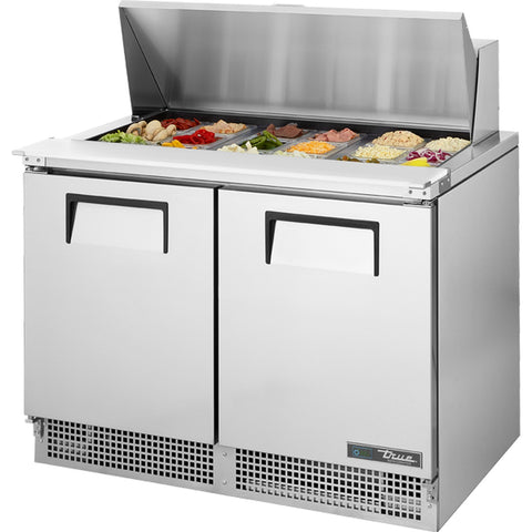 True Manufacturing TFP-48-18M 48" Mega Top Refrigerated Sandwich/Salad Prep Table, 2 Doors, 18 Pan Capacity