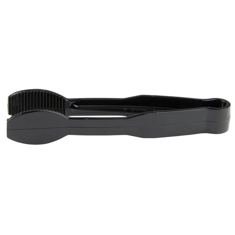 Cambro TG6110 Lugano 6" Black Plastic Serving Tongs