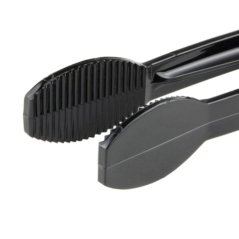 Cambro TG6110 Lugano 6" Black Plastic Serving Tongs