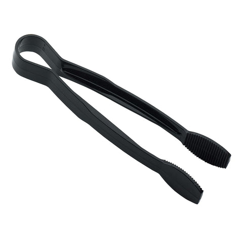 Cambro TG9110 Lugano 9" Black Flat Grip Serving Tongs