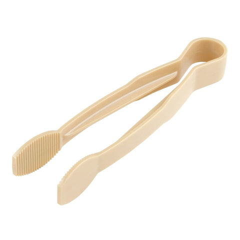Cambro TG9133 Lugano 9" Beige Polycarbonate Serving Tongs