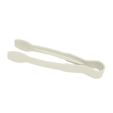 Cambro TG9148 9" Lugano Plastic Serving Tongs, White