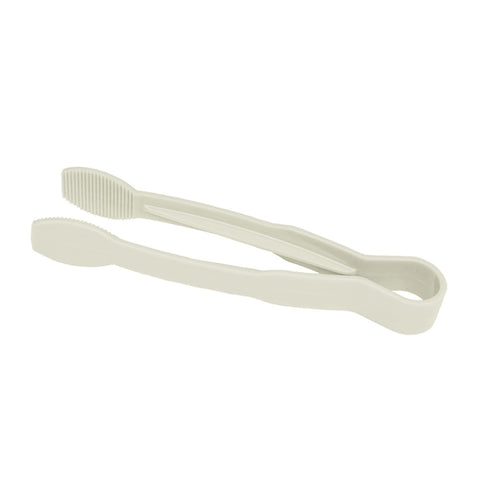 Cambro TG9148 9" Lugano Plastic Serving Tongs, White