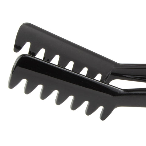Cambro TGA11110 Lugano Angled Black Plastic Serving Tongs, 10-13/16"