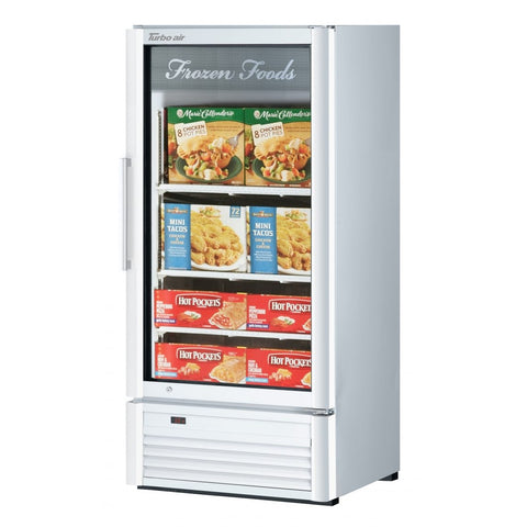 Turbo Air TGF-10SD-N Super Deluxe 1-Section Glass Swing Door Merchandiser Freezer