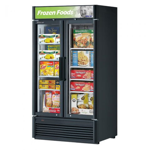 Turbo Air TGF-35SD-N Two-Section Super Deluxe Glass Swing Door Merchandiser Freezer