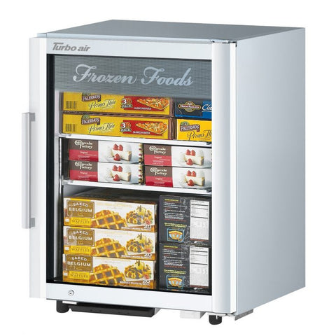 Turbo Air TGF-5SD-N Super Deluxe Countertop Glass Swing Door Merchandiser Freezer
