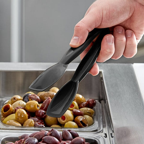 Cambro TGG6110 Lugano 6" Black Easy-Grasp Plastic Tongs