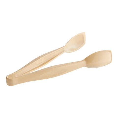 Cambro TGG9133 Lugano 9" Beige Easy-Grasp Plastic Serving Tongs