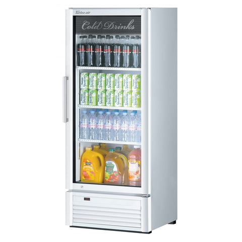 Turbo Air TGM-12SD-N6 Super Deluxe One-Section Swing Glass Door Merchandiser Refrigerator