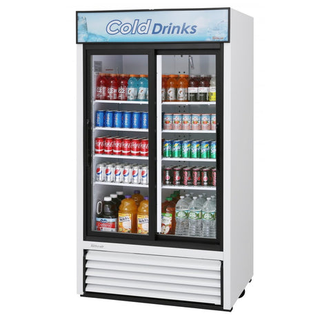 Turbo Air TGM-35R-N Two-Section Sliding Glass Door Merchandiser Refrigerator, 29.27 Cu. Ft.
