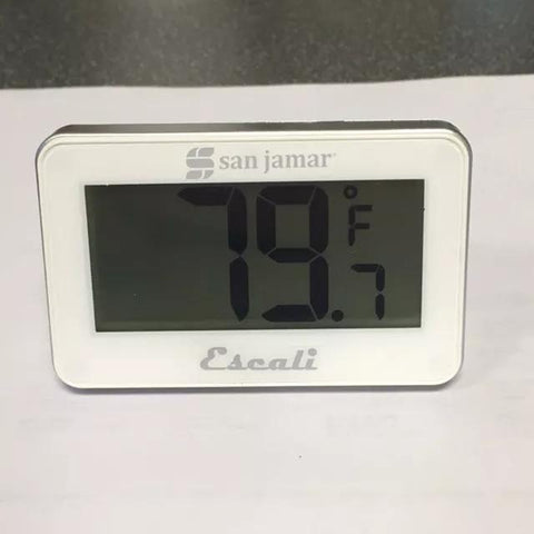 San Jamar THDGRF Digital Refrigerator/Freezer Thermometer, White