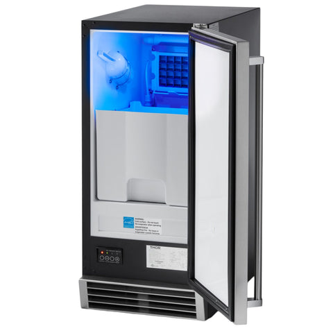 Thor Kitchen TIM1501 15-Inch Built-In or Freestanding Undercounter Ice Maker in Stainless Steel