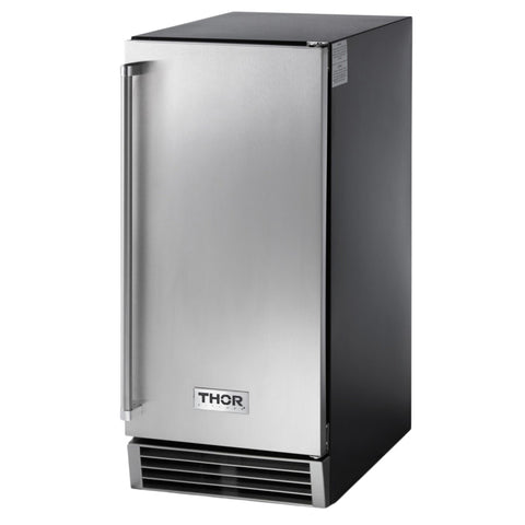 Thor Kitchen TIM1501 15-Inch Built-In or Freestanding Undercounter Ice Maker in Stainless Steel